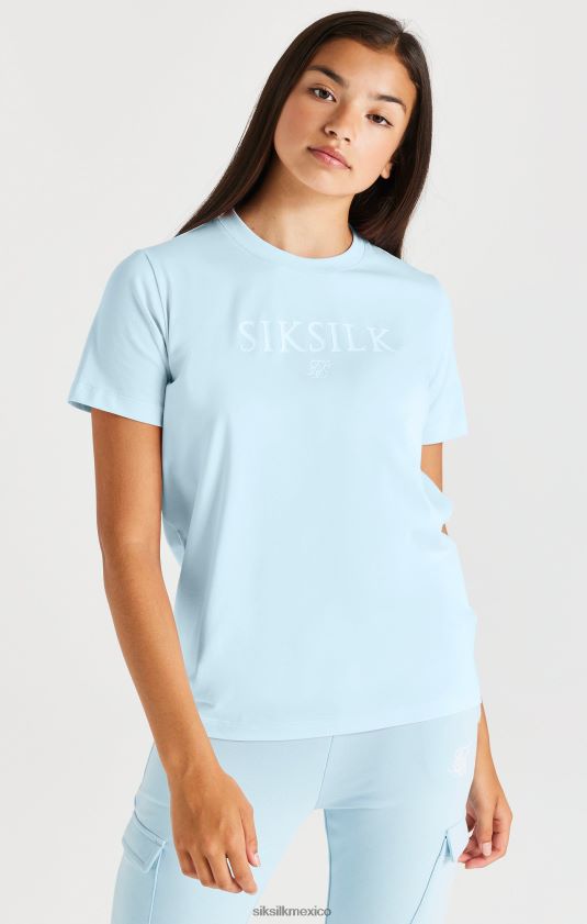 camiseta con la marca - azul vestir chicas SikSilk 8TT44N319