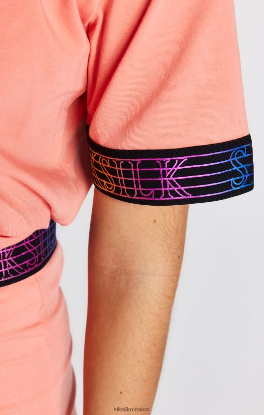 camiseta corta con cinta coral vestir chicas SikSilk 8TT44N326