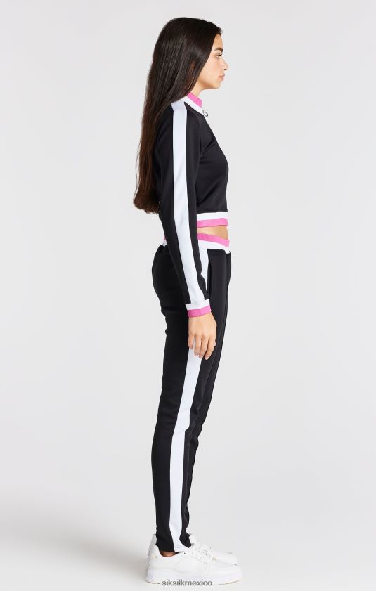 chaqueta retro negra vestir chicas SikSilk 8TT44N341