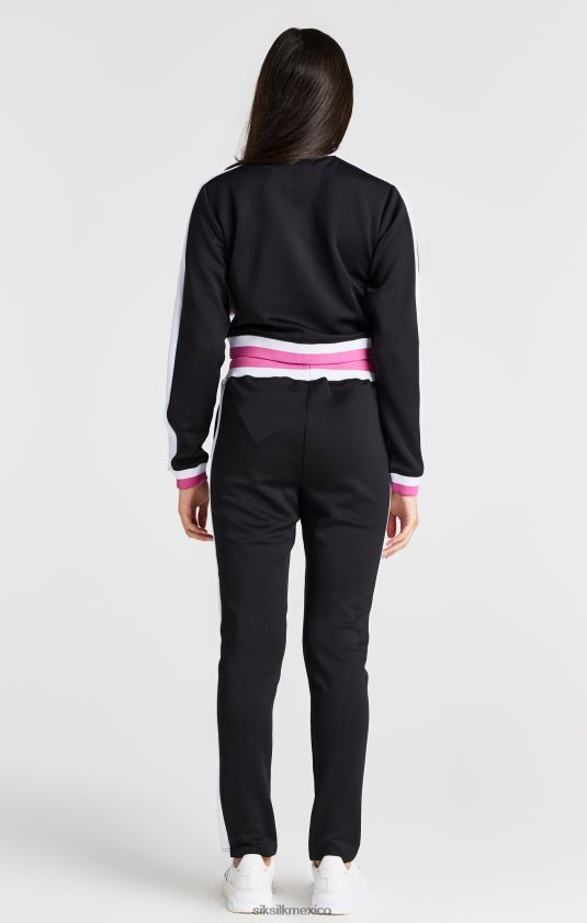 chaqueta retro negra vestir chicas SikSilk 8TT44N341