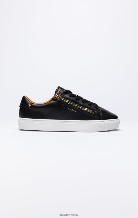 Zapatilla clásica negra con cremallera funcional. calzado hombres SikSilk 8TT44N5