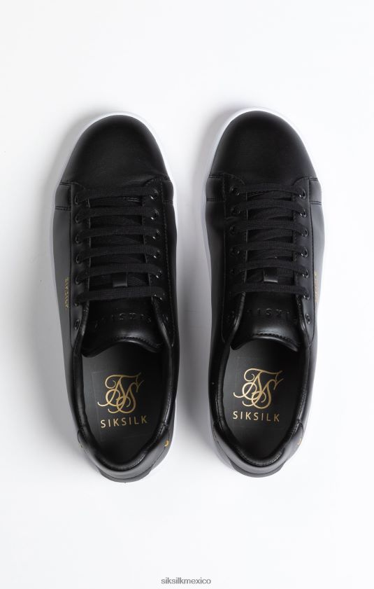 zapatillas casual bajas negras calzado hombres SikSilk 8TT44N17