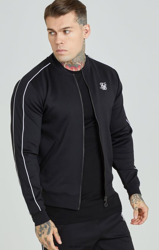 chándal con paneles negros vestir hombres SikSilk 8TT44N503