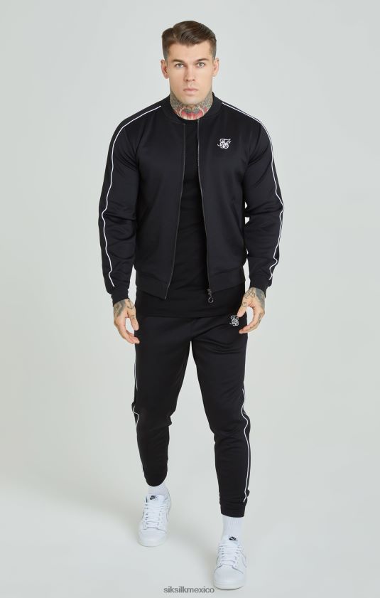 chándal con paneles negros vestir hombres SikSilk 8TT44N503