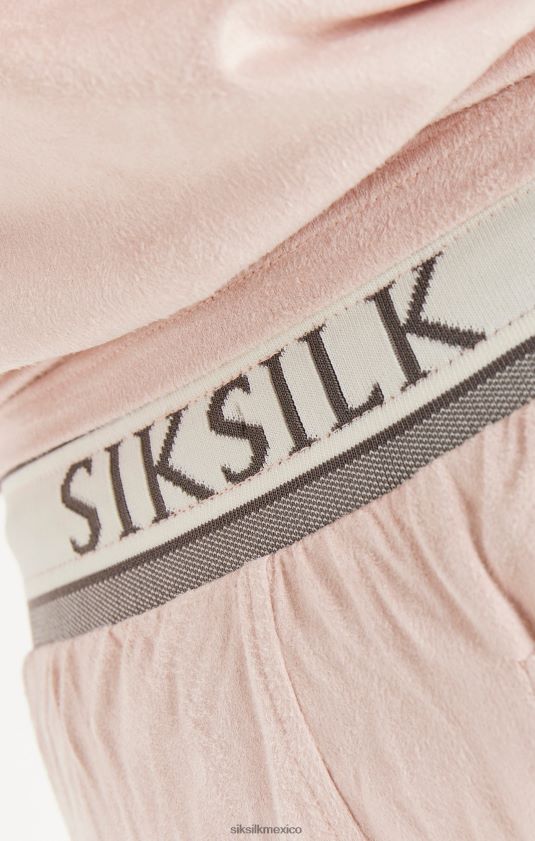 Shorts cargo de ante elástico - rosa vestir hombres SikSilk 8TT44N579