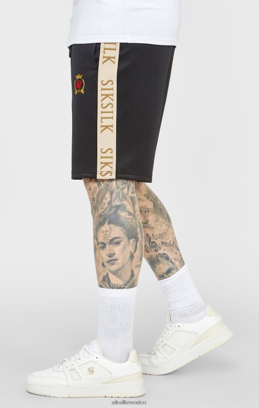 cresta negra corta vestir hombres SikSilk 8TT44N577