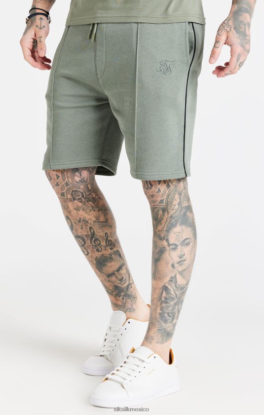 pantalón corto caqui elegante vestir hombres SikSilk 8TT44N612