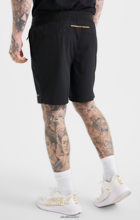 short deportivo negro vestir hombres SikSilk 8TT44N590