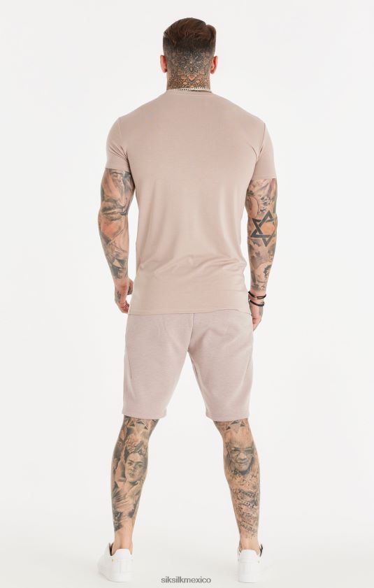short texturizado lavado rosa vestir hombres SikSilk 8TT44N572