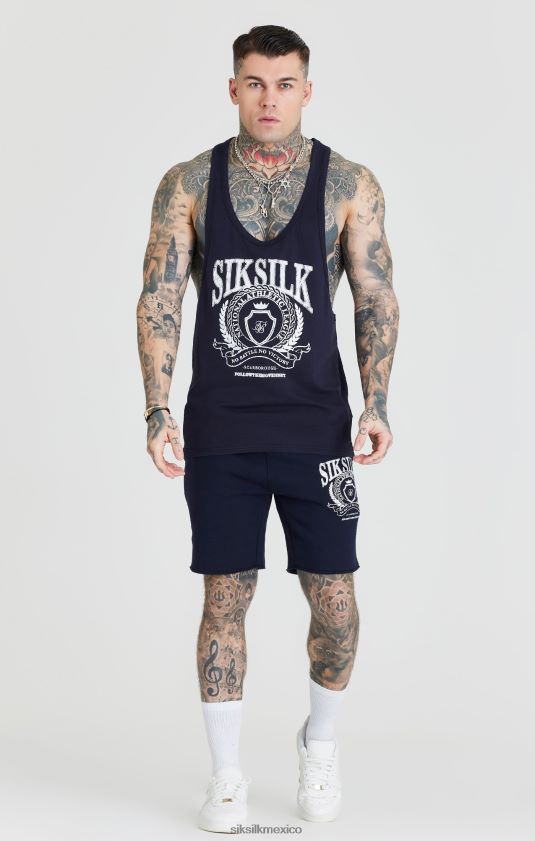 vuelo azul marino corto vestir hombres SikSilk 8TT44N592