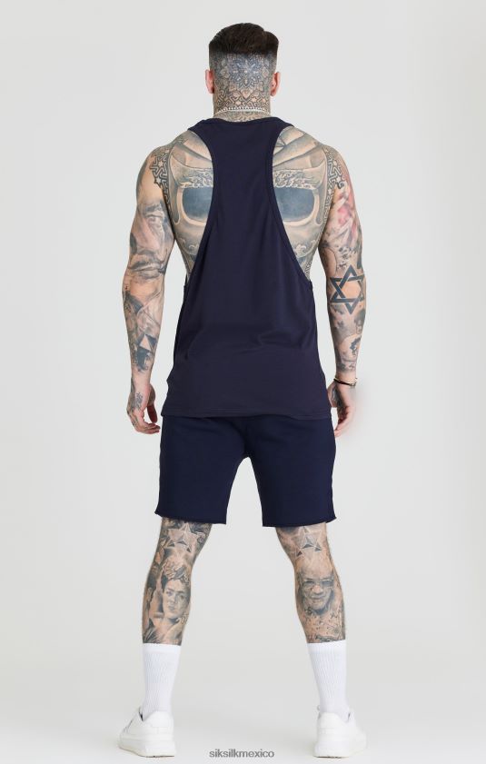 vuelo azul marino corto vestir hombres SikSilk 8TT44N592