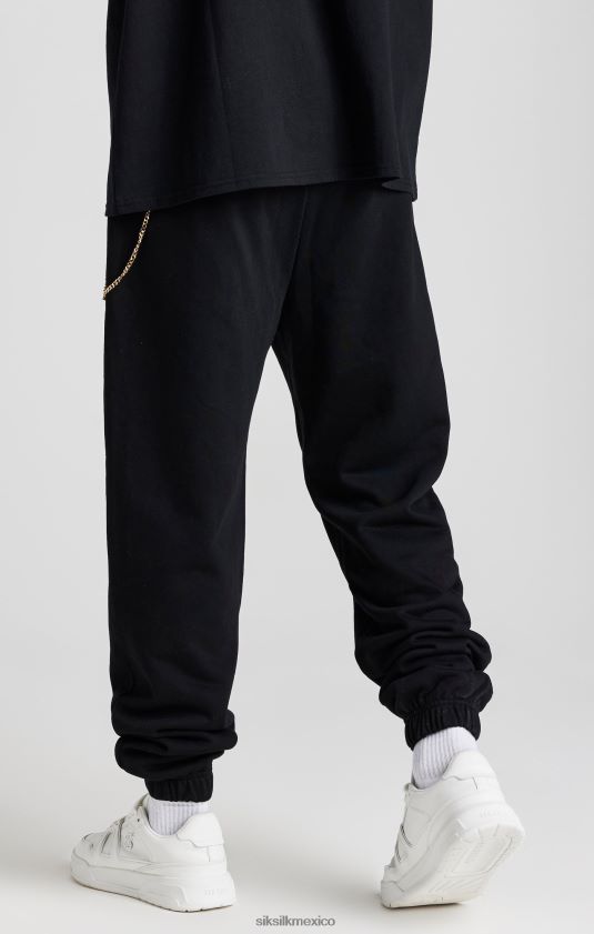 jogger de cadena negro vestir hombres SikSilk 8TT44N533