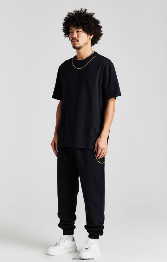 jogger de cadena negro vestir hombres SikSilk 8TT44N533