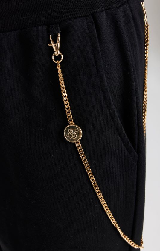 jogger de cadena negro vestir hombres SikSilk 8TT44N533