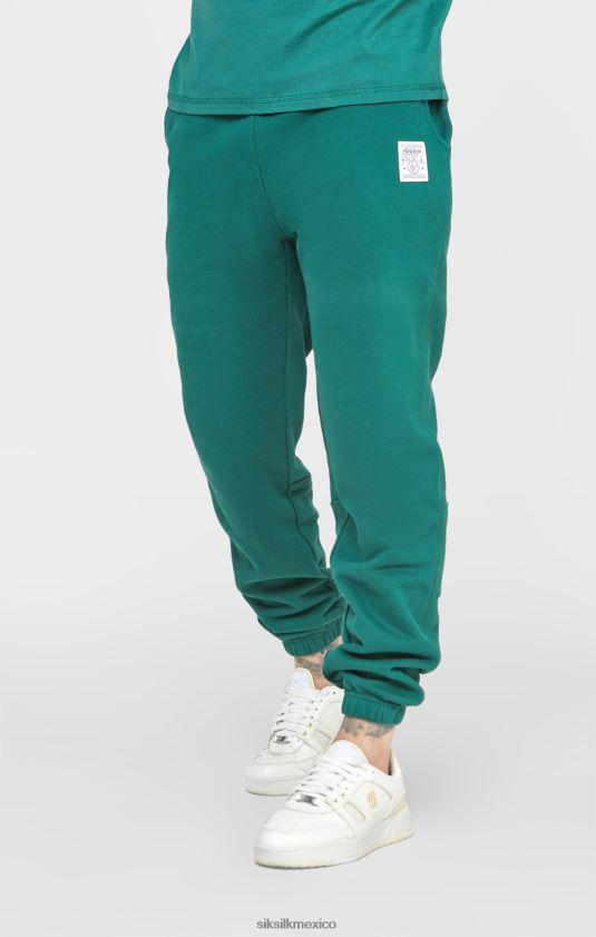 jogger relajado verde vestir hombres SikSilk 8TT44N541