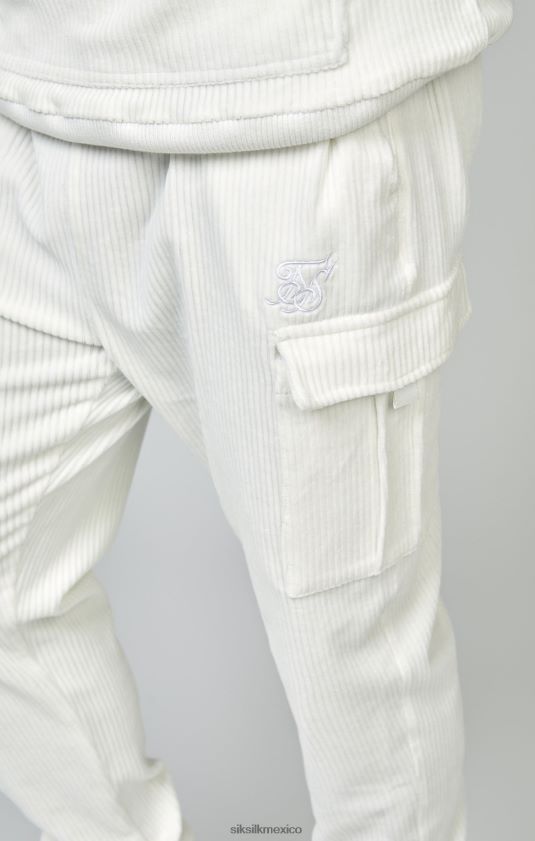 joggers cargo de pana crudo vestir hombres SikSilk 8TT44N530