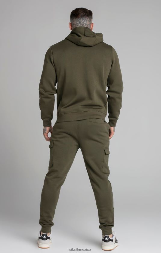 jogger cargo esencial caqui vestir hombres SikSilk 8TT44N515