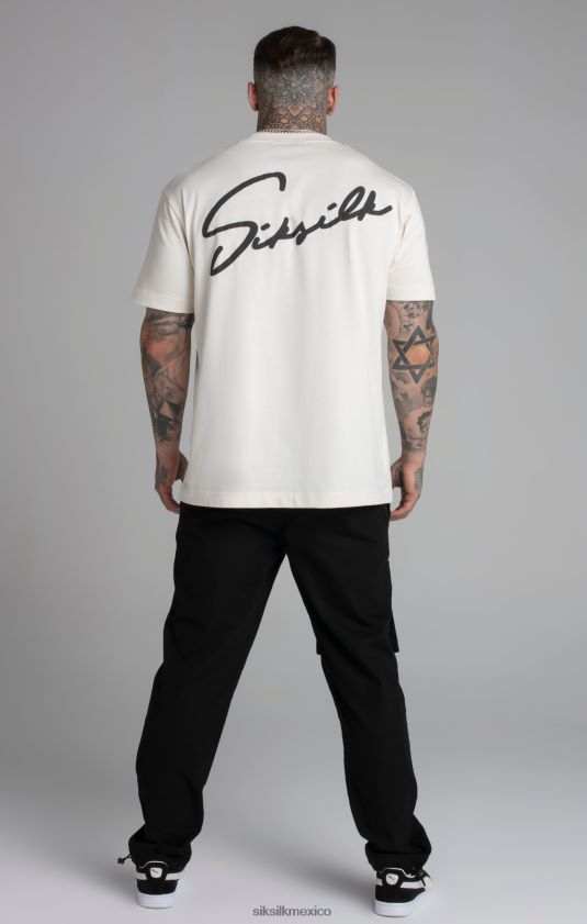pantalones cargo negros ripstop vestir hombres SikSilk 8TT44N512