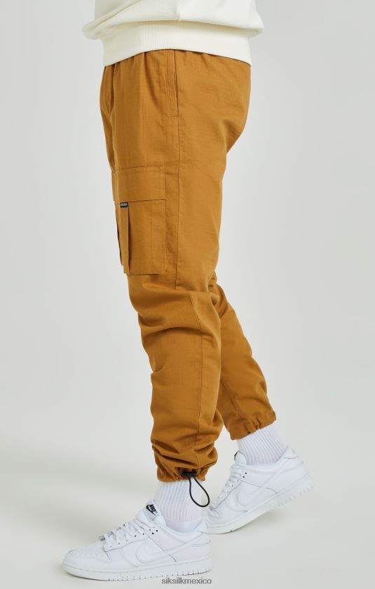 pantalones cargo ripstop tostados vestir hombres SikSilk 8TT44N513
