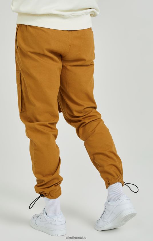 pantalones cargo ripstop tostados vestir hombres SikSilk 8TT44N513