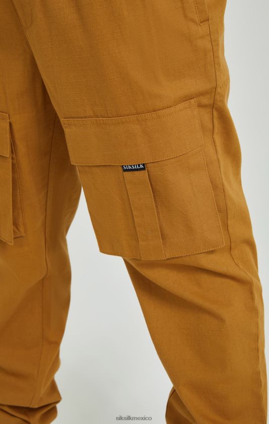pantalones cargo ripstop tostados vestir hombres SikSilk 8TT44N513