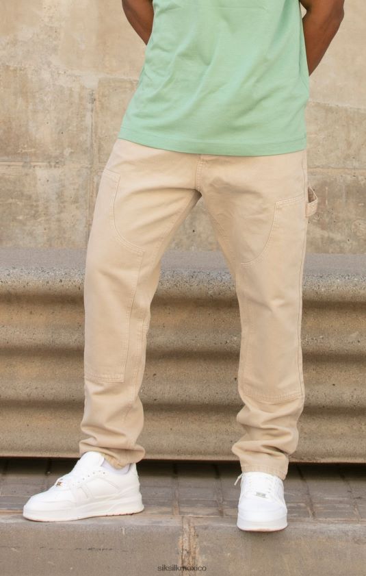 denim carpintero crudo de corte recto vestir hombres SikSilk 8TT44N555