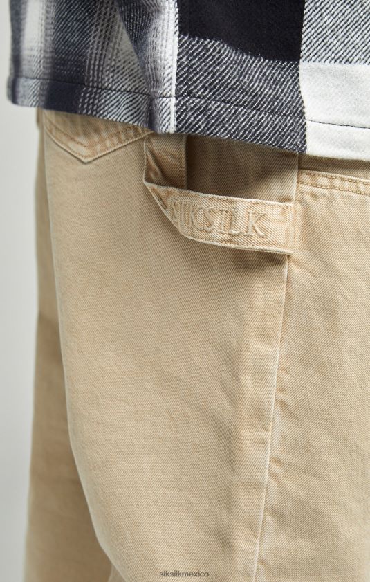 denim carpintero crudo de corte recto vestir hombres SikSilk 8TT44N555