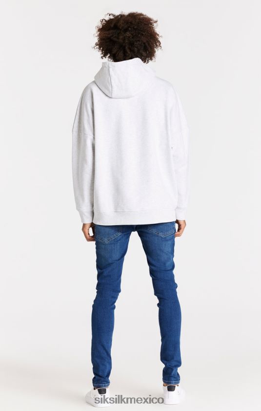 vaqueros azules desgastados y ajustados vestir hombres SikSilk 8TT44N563