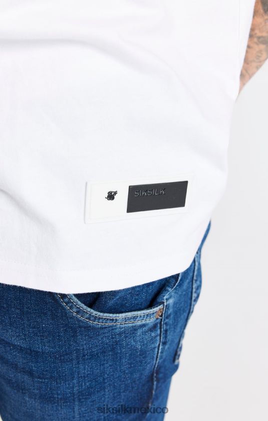 camiseta blanca oversize vestir hombres SikSilk 8TT44N410