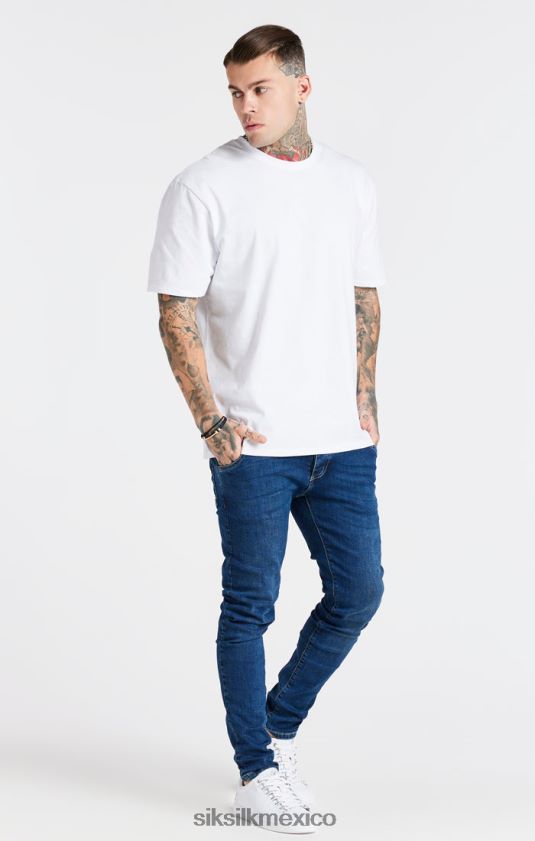 camiseta blanca oversize vestir hombres SikSilk 8TT44N410