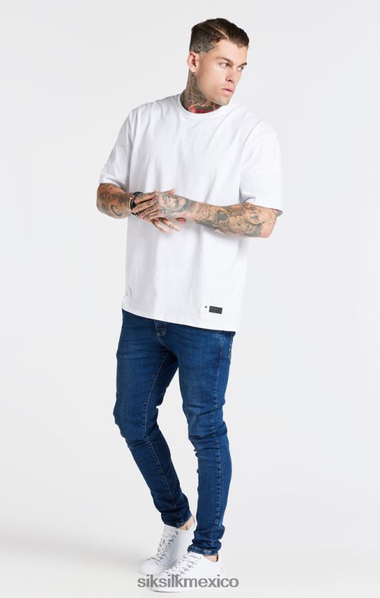 camiseta blanca oversize vestir hombres SikSilk 8TT44N410