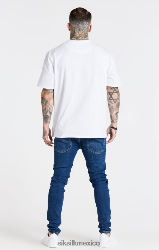 camiseta blanca oversize vestir hombres SikSilk 8TT44N410