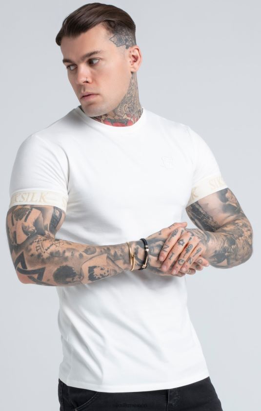 camiseta crudo con puños elásticos vestir hombres SikSilk 8TT44N367