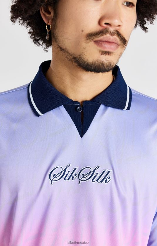 camiseta de fútbol azul marino vestir hombres SikSilk 8TT44N382