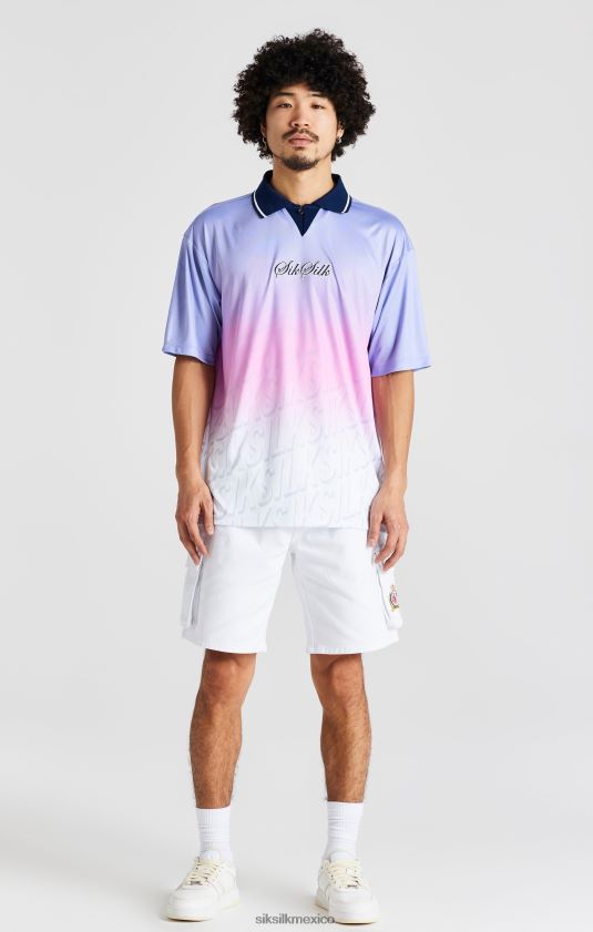 camiseta de fútbol azul marino vestir hombres SikSilk 8TT44N382