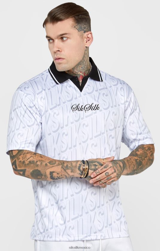 camiseta de fútbol blanca vestir hombres SikSilk 8TT44N380