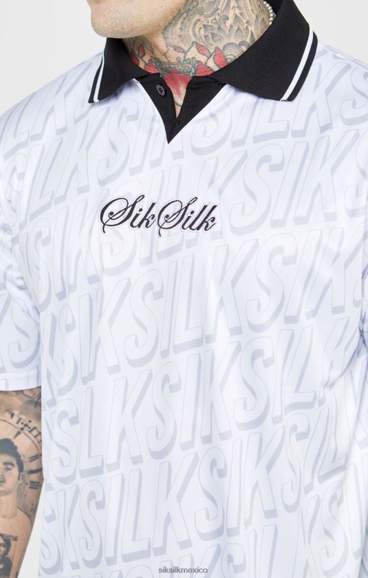 camiseta de fútbol blanca vestir hombres SikSilk 8TT44N380