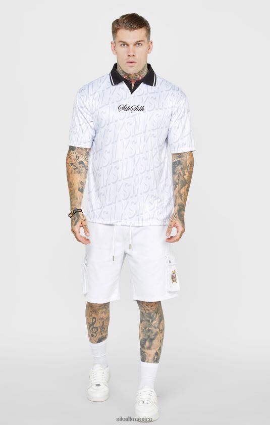 camiseta de fútbol blanca vestir hombres SikSilk 8TT44N380