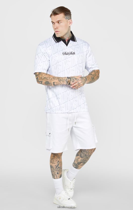 camiseta de fútbol blanca vestir hombres SikSilk 8TT44N380