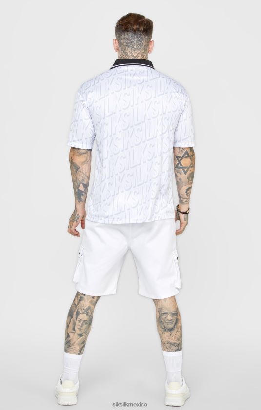 camiseta de fútbol blanca vestir hombres SikSilk 8TT44N380