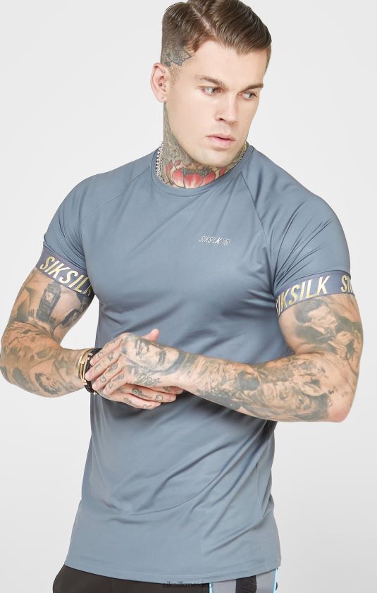 camiseta deportiva color carbón vestir hombres SikSilk 8TT44N365