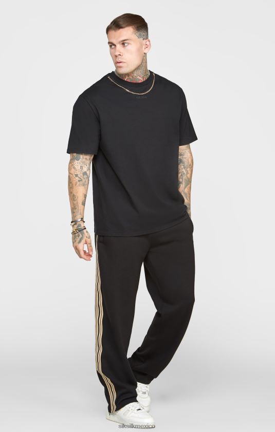 camiseta oversize con cadena negra vestir hombres SikSilk 8TT44N387