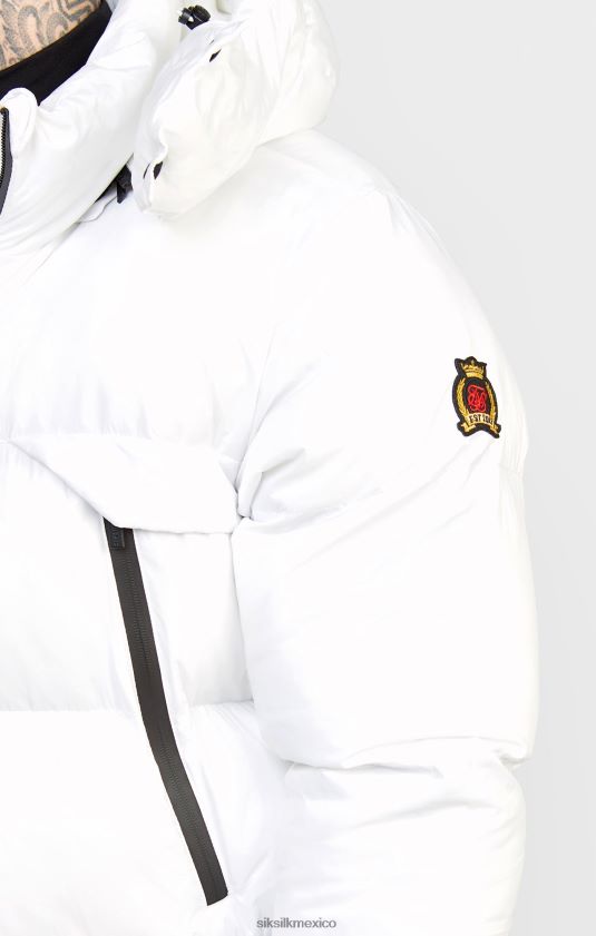 abrigo blanco de gerente vestir hombres SikSilk 8TT44N488