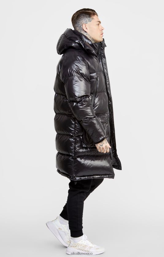 abrigo de gerente negro vestir hombres SikSilk 8TT44N497