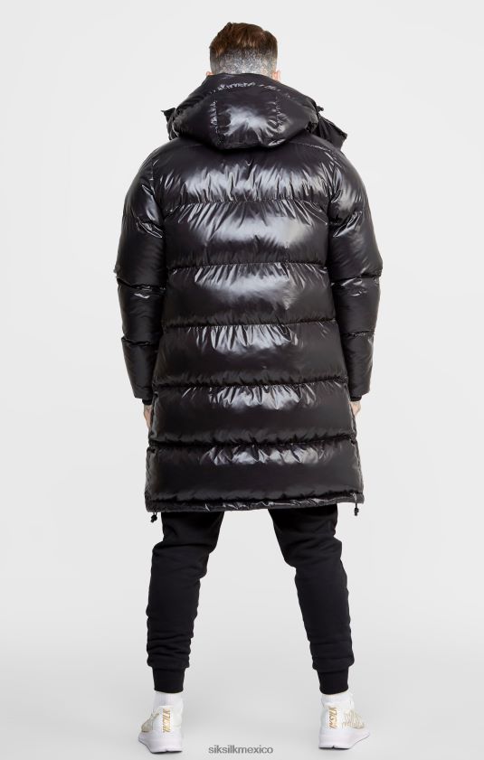 abrigo de gerente negro vestir hombres SikSilk 8TT44N497