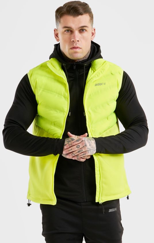 chaleco deportivo amarillo vestir hombres SikSilk 8TT44N492