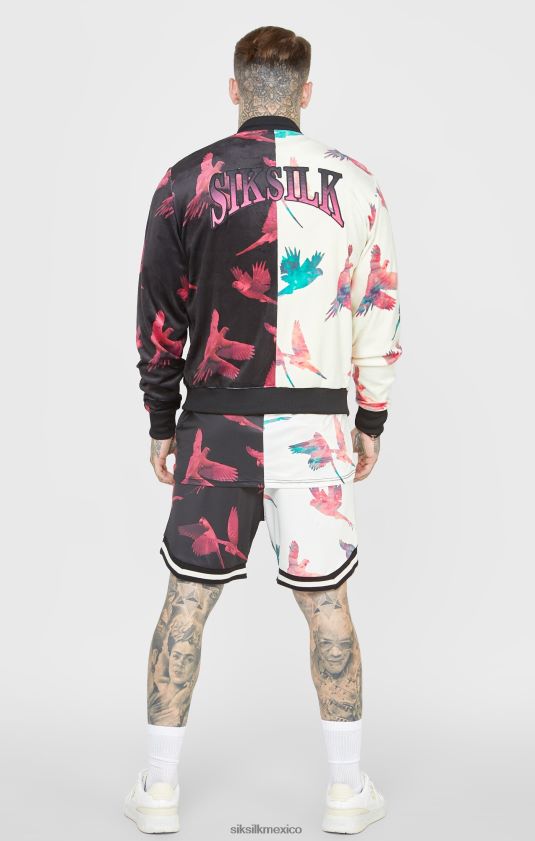 chaqueta bomber con estampado crudo vestir hombres SikSilk 8TT44N469