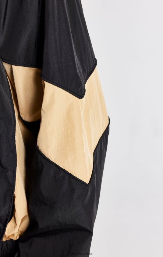 chaqueta bomber con paneles negros vestir hombres SikSilk 8TT44N468