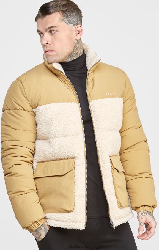 chaqueta de burbujas de piedra vestir hombres SikSilk 8TT44N474