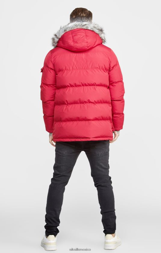 parka ártica roja vestir hombres SikSilk 8TT44N470
